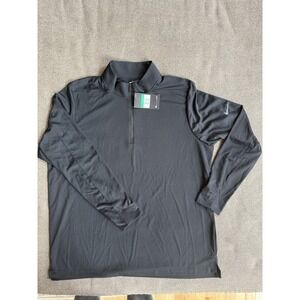 Nike Golf Half Zip Shirt Mens XL Dark Gray Logo NWT